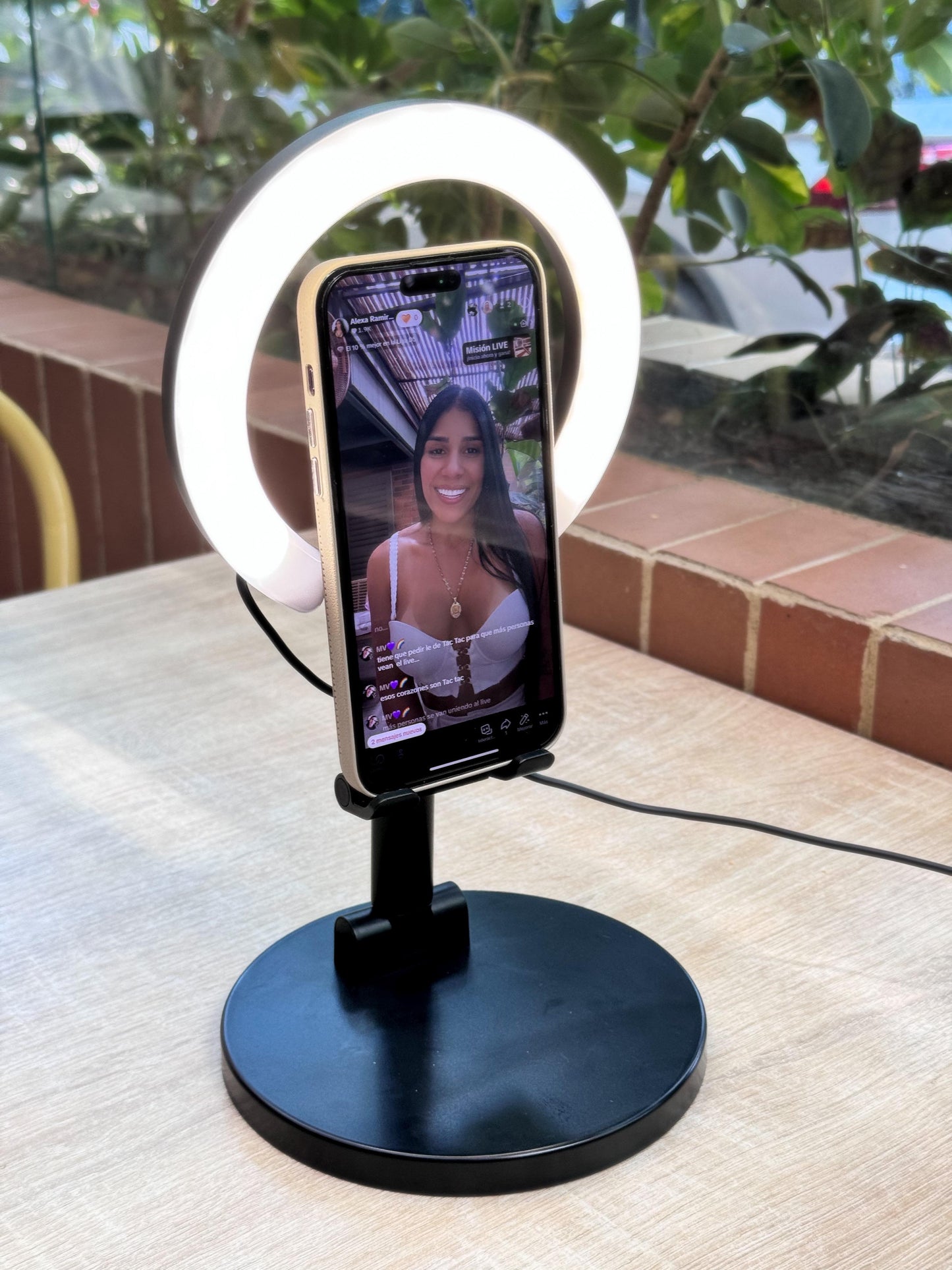 SOPORTE ARO DE LUZ A7